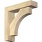 Ekena Millwork Westlake Block Rough Sawn Bracket w/ Offset Brace, Douglas Fir, 4"W x 14"D x 14"H BKT0402X14X14WTL05RDF - alternate 1
